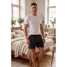 Pijama Adulto Masculino Verão Curto Malha Pai Homem