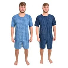 Kit 2 Unidades Pijama Masculino Curto Liganete Homem