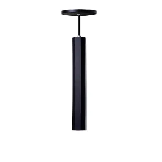Pendente Tubo Cilindro Sextavado Alumínio 30cm