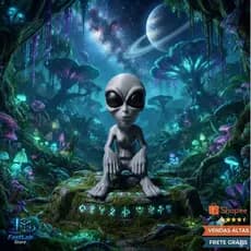 Et cinza decorativo alienigena extraterrestre decoração setup gamer estante presente colecionavel