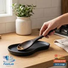 Descanso de colher bandeja apoio suporte organizador de talher cozinha mesa pia limpa e organizada