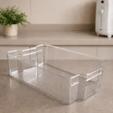 Caixa Organizadora Multiuso 31,5x21,5x8,5cm – Organização para Closet, Escritório e Gavetas