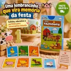 Kit 3 a 30 Jogo Da Memoria FAZENDINHA Infantil P/ Kit Festa Junina Aniversario Lembrancinha