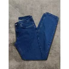 calça jeans tradicional masculina reta modelo antigo com perna larga 100% algodao sem elastano anos 80