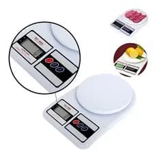 Balança Cozinha Digital 10kg Alta Precisão Dieta E Nutrição Capacidade máxima 10 kg Cor Branco
