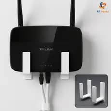 Suporte Roteador Parede Sem Furo Fita Adesiva Organizador WiFi Universal