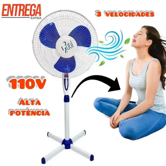 Ventilador Com Pedestal Coluna Barato Forte Silencioso Dormir Promoção