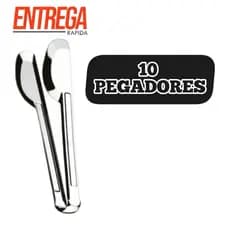 10 Pegadores em Aço inox Para Massas Carne Salada Peixe Profissional