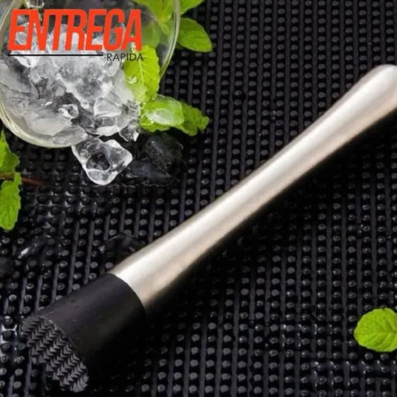 Socador Inox De Caipirinha Macerador Frutas Drink Barman