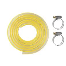 Mangueira Multiuso, Gás Fogão Fogareiro Botijão Acampamento GLP Trançada 3/8  gas + 2 abraçadeiras