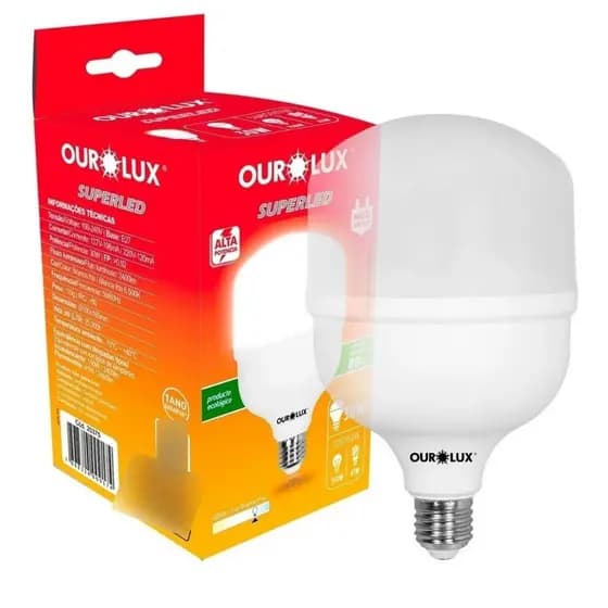 Lâmpada Super Led Alta Potencia 50w E27 Branco Frio Ourolux