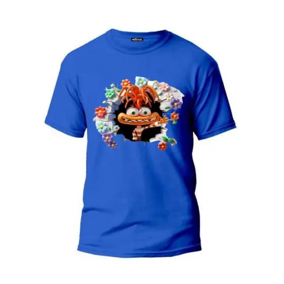 Camisa Camiseta Infantil e Adulto Divertidamente T-shirt 100% Algodão Unissex Envio Expresso.