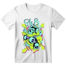 Camisa Sk8 Caveira Unissex 100% Algodão 30.1 Postagem Rápida.