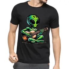 CAMISA PRETA 100% ALGODÃO FIO 30.1 PREMIUM CAMISETA ALIEN EXTRATERRESTE ENVIO RAPIDO.