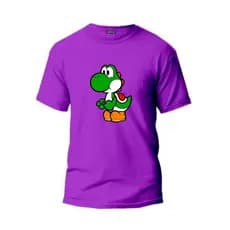 Camisa Gamer Yosh Verde Infantil e Adulto 100% Algodão 30.1 Premium Entrega Imediata.