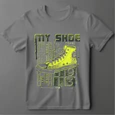 Camisa Estampa My Shoe Tênis 100% Algodão Unissex Postagem Rápida.