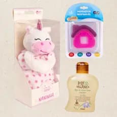 Kit Hora de Dormir Mamãe e Bebê Feminino Básico