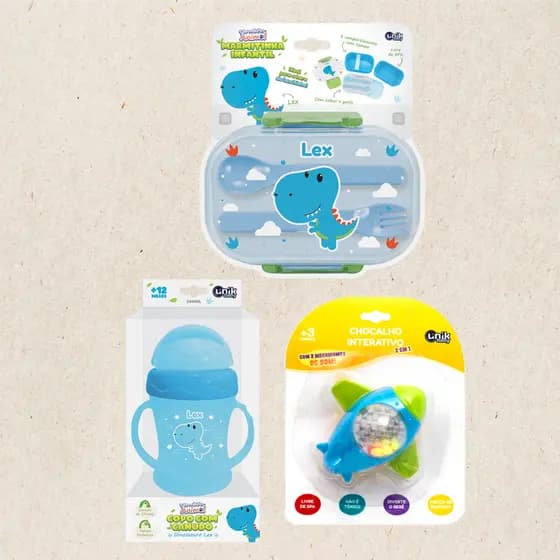 Kit Vamos Passear Mamãe e Bebê Masculino Básico