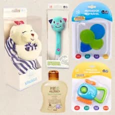Kit Hora de Dormir Mamãe e Bebê Masculino Intermediário