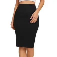 Saia Midi Canelado Feminina Evangelica Elegante (P ao G1)