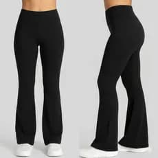 Calça Flare Cos alto Suplex Tecido Premium