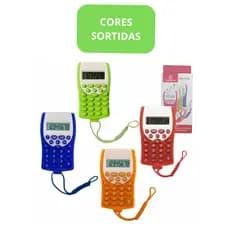 Mini Calculadora 8 digitos Colorida de Bolso Portátil