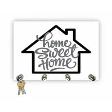 Porta chaves Home Sweet Home Suporte de Chaves de Parede
