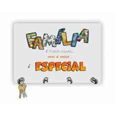 Porta Chaves de Parede Família Namaste Olho Grego Mandala Religioso