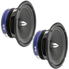 Par Alto Falante QVS 6 Polegadas 6-24VPK Triaxial 300w rms Para Carros Picapes Suvs 2 Falantes