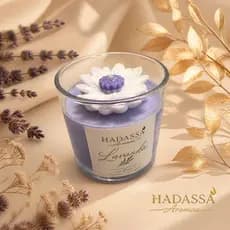 Vela Aromática de LAVANDA feita com Cera de Coco Premium | Relaxante, Ambiente Sofisticado e Queima Limpa hadassa aromas