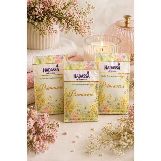 Kit 3 Sachês Primavera 10g Aroma Floral Suave Perfuma Gavetas Guarda Roupa Carro Cheiro Maravilhoso