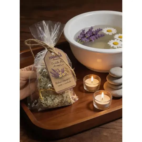 Escalda Pés Premium 250g Aromático Spa Relaxante Cuidados com os Pés Hadassa