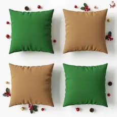Kit Com 4 Capas de Almofadas Verão Micro Percal 400 fios 45 cm x 45 cm Decorativas Especial Festas