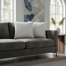 Kit Com 4 Capas de Almofada 45X45 Tecido Blackout Liso Para Sala Sofá Moderna Elegante