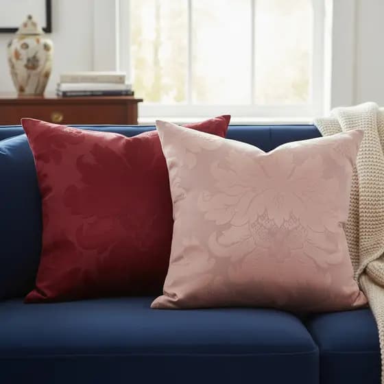 4 Capas de Almofadas 40 x 40, Tecido Jacquard Estampado Alto Relevo Para Sala Sofá
