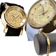 Relógio Masculino Dragão + Pulseira 18k Ouro Promoção Da semana Produto Premium Exclusivo 2024