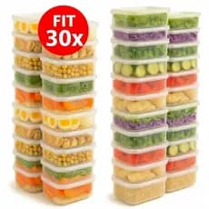 30 potes transparente marmitas Fitness freezer e microondas anti vazamento tamanho ideal para sua dieta