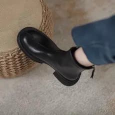 Botas Martin Femininas 2025, Novidade Popular para Primavera e Outono, Botas Femininas de Sola Grossa, Botas Slim de Sol