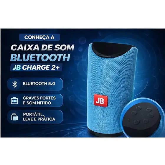 Caixa de Som Bluetooth JB 2+ Portátil Grave Potente Alta Qualidade Sem Fio Bateria Longa Caixa de Som BT