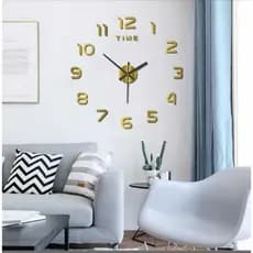Relógio de Parede Acrílico Adesivo de Parede Decorativo Montagem 40 a 60 cm