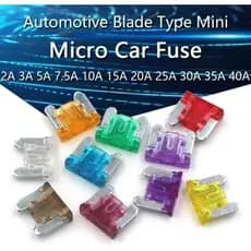 Kit Fusível Míni Lâmina Perfil Baixo Universal 10 Pçs