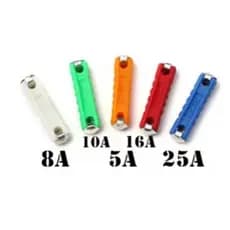 Kit 10 Fusíveis Torpedo 5/8/10/16/25amp 2 Pçs De Cada