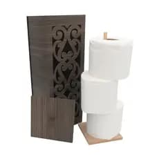 Suporte Para Papel Higiênico Decorado Resistente Funcional E Ideal Para Personalização