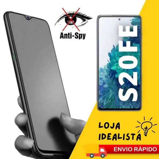 Pelicula Ceramica Fosca Privacidade P/ Samsung Galaxy S20 FE Antispy Pronta Entrega