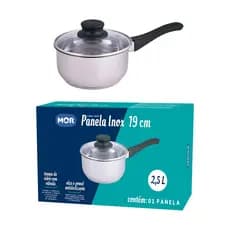Panela Inox 19cm Mor Original Antiaderente Fundo Triplo Luxo