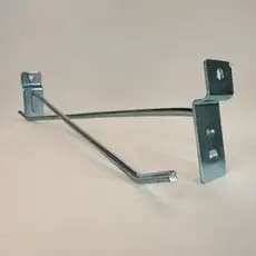 Gancho Painel Canaletado 15cm Zincado Kit 100 Unidades Expositor Loja Aço Reforçado Organizador Comercial