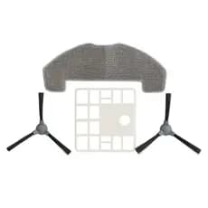 Kit Peças Reposição Robô Aspirador Panda Plus AMGR1 – Escovas Laterais + Filtro HEPA + Pano Mop