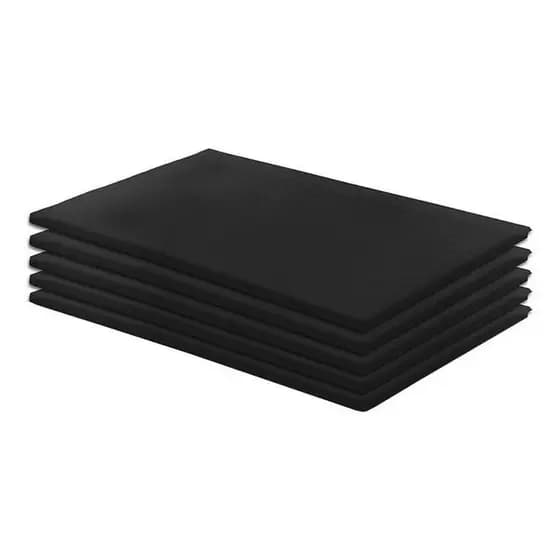 Kit 3 Colchonete Academia / Yoga / Pilates - 90x40x3cm PRETO