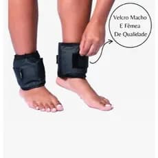 Caneleira/Tornozeleira Peso Par de 500G,1KG,2KG,3KG,4KG,5KG - Preta/Rosa - Exercício/Academia/Musculação/Fisioterapia
