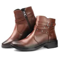 Botinha Feminina Cano Curto Brilho Lançamento Inverno Estilo Moda Frio Bico Redondo Lançamento